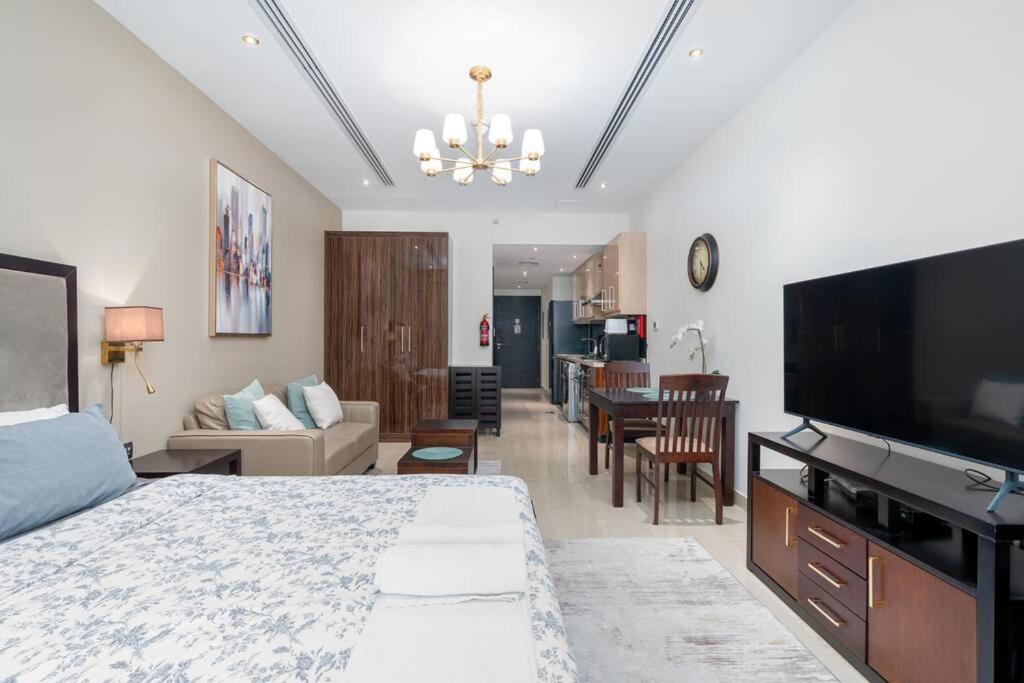 White Sage - Elite Residence Studio Dubai Bagian luar foto
